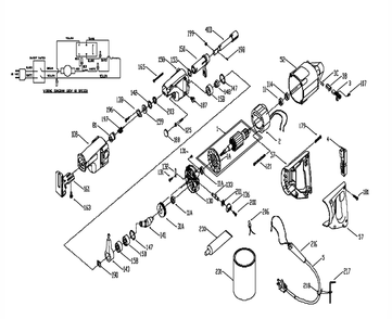 Fig-0 Diagram and Parts List for 9739 Type-1 Porter Cable Sander Grinder